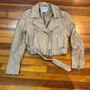 Beige Pistola Motorcycle Jacket